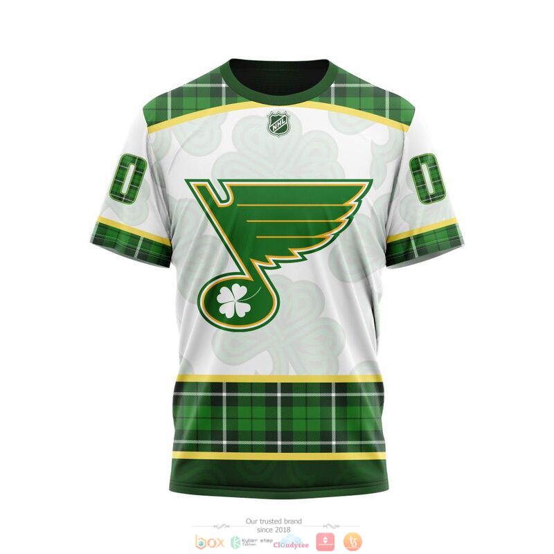 Personalized St Louis Blues NHL St Patrick Days 3d shirt hoodie 1 2 3 4 5