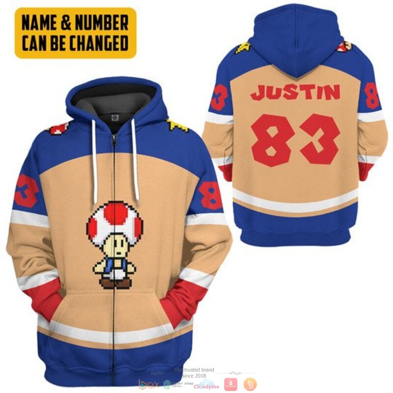 Personalized Toad custom 3d shirt hoodie 1 2 3 4 5 6 7