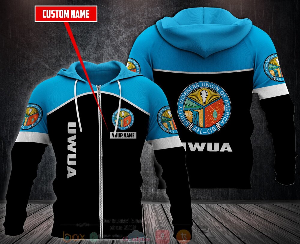 Personalized Utility Workers Union Of America 3D Fleece Hoodie Hoodie 1 2