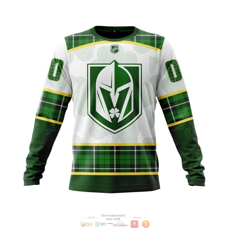 Personalized Vegas Golden Knights NHL St Patrick Days 3d shirt hoodie 1 2 3