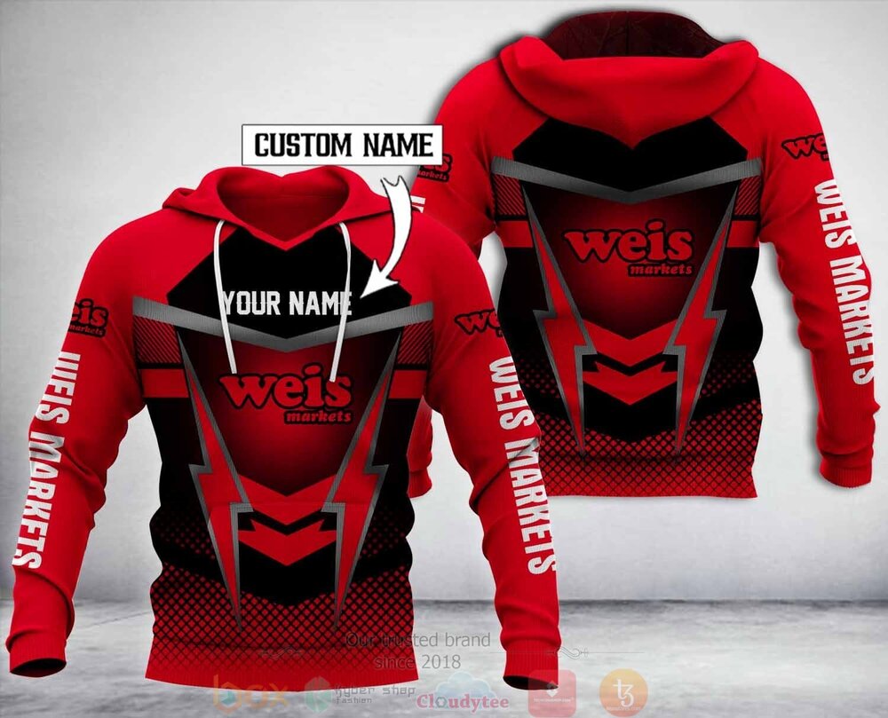 Personalized Weis Markets 3D Fleece Hoodie Hoodie