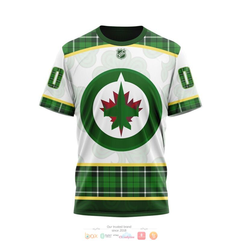 Personalized Winnipeg Jets NHL St Patrick Days 3d shirt hoodie 1 2 3 4 5