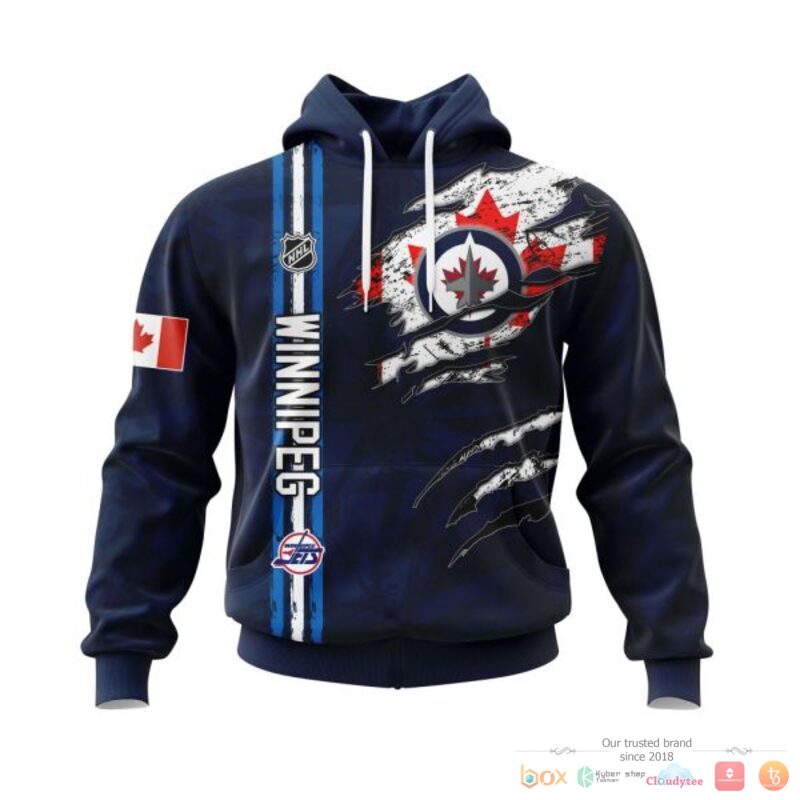 Personalized Winnipeg Jets With Canada Flag 3d shirt hoodie