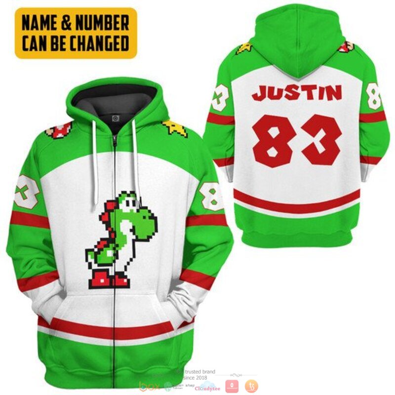 Personalized Yoshi custom 3d shirt hoodie 1 2 3 4 5 6 7