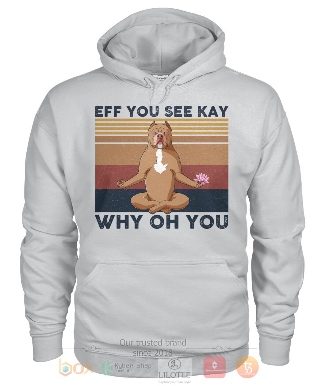 Pitbull Yoga Eff You See Kay Why Oh You 3D Hoodie Shirt 1