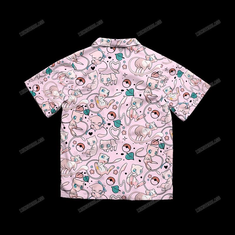 Pokemon Mew Hawaiian Shirt Short 1