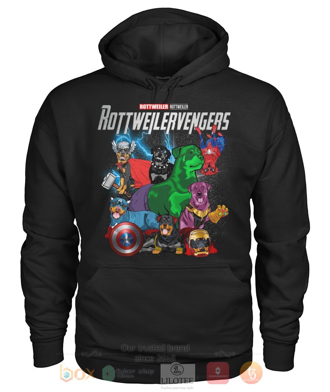 Rottweilervengers 3D Hoodie Shirt 1