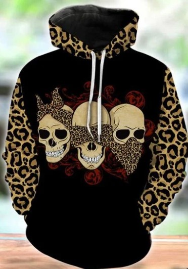 Skull 3D hoodie and legging2