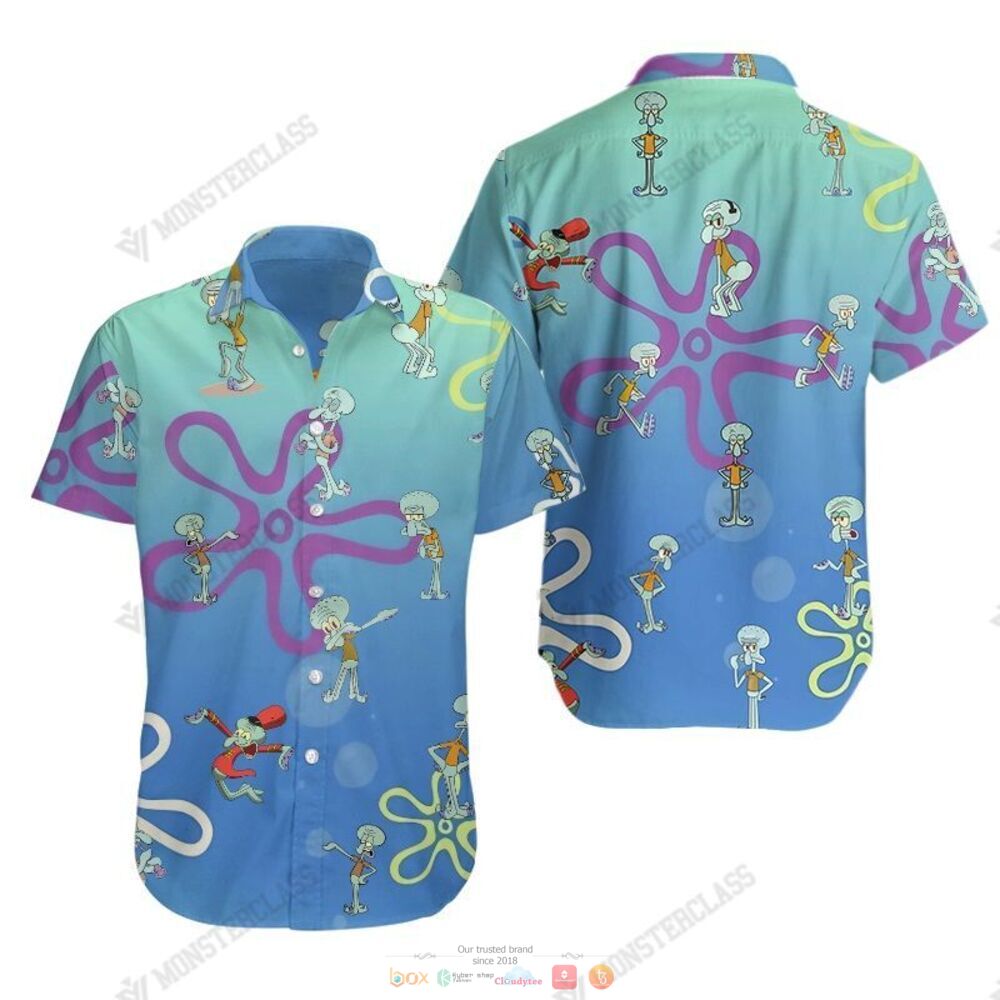 Squidward Tentacles Hawaiian Shirt Shorts