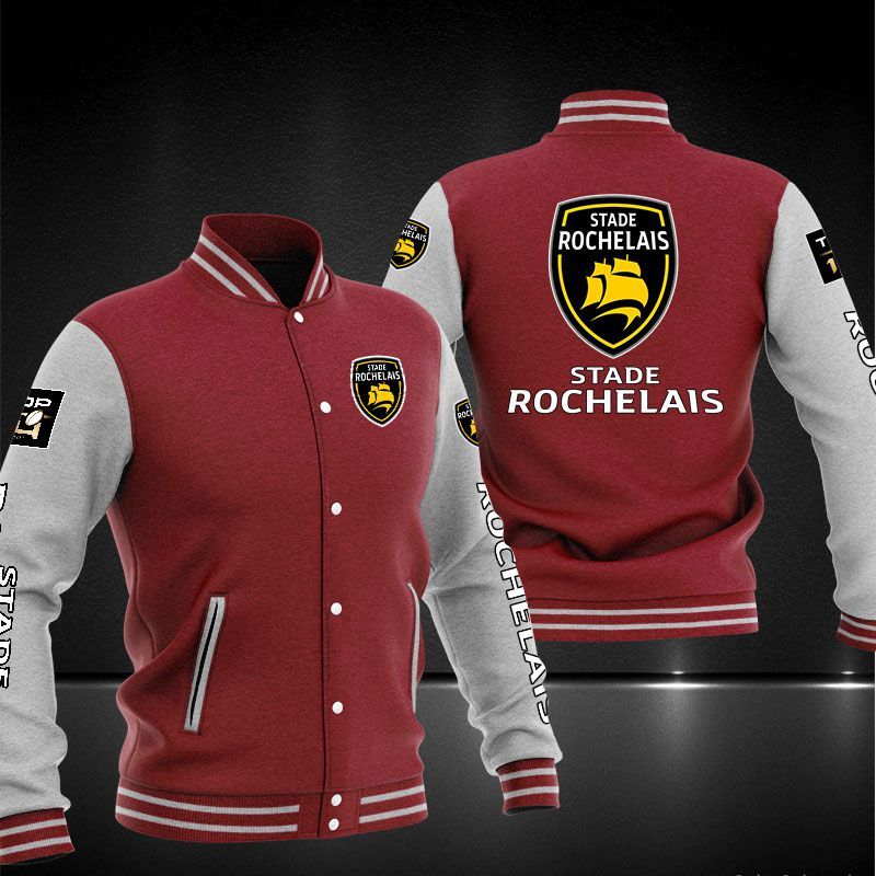 Stade Rochelais baseball jacket 1 2 3