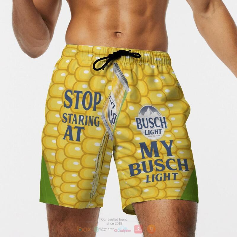 Stop Staring At My Busch Light Corn Beach Short 1 2 3