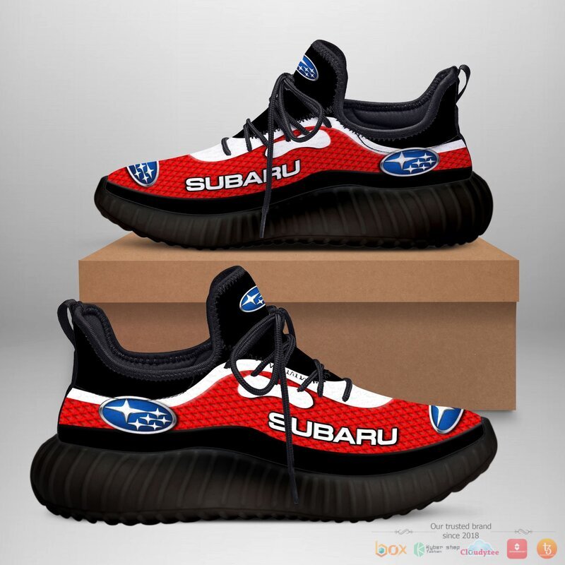 Subaru Red Yeezy Sneaker shoes