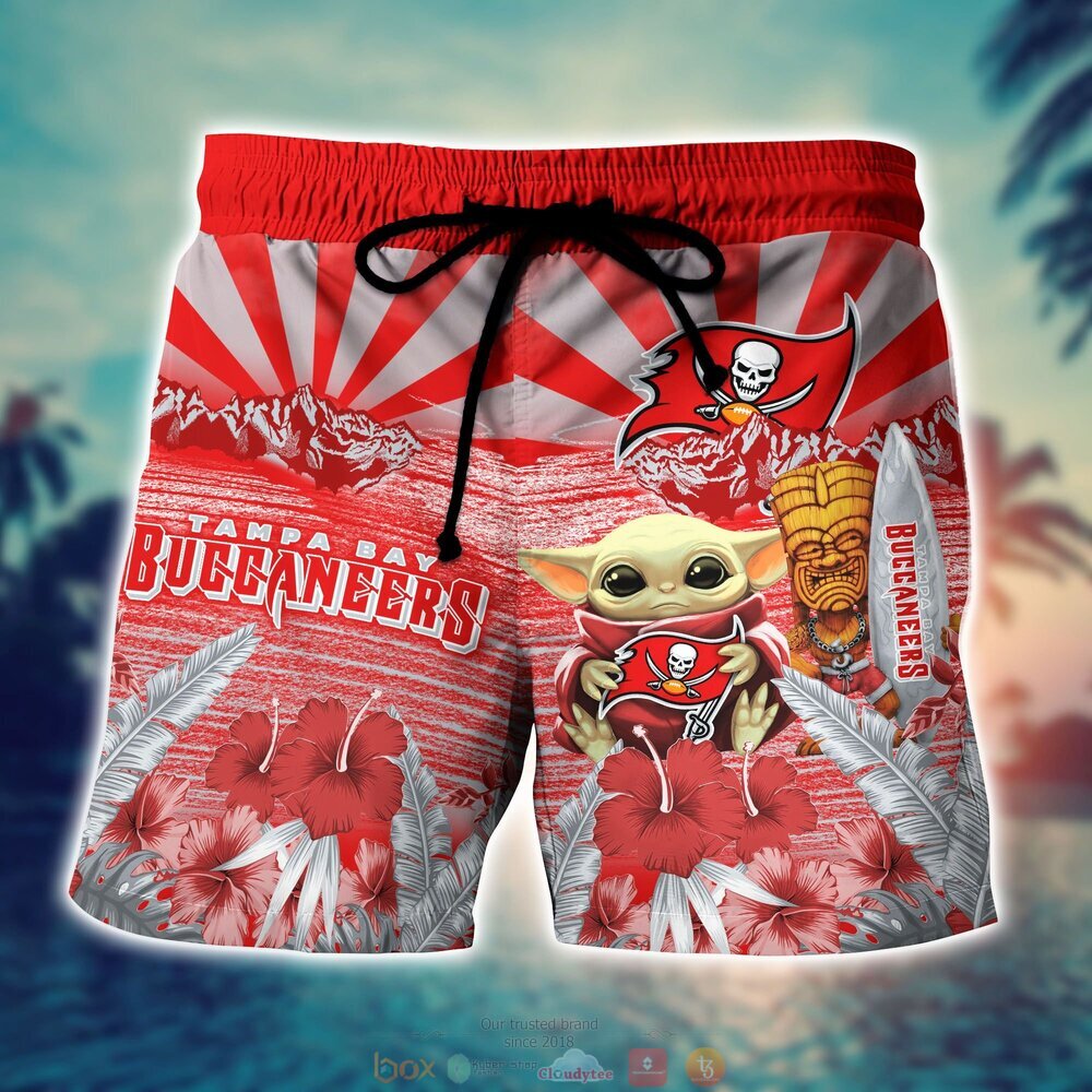 Tampa Bay Buccaneers NFL Baby Yoda Hawaiian Shirt Shorts 1 2 3