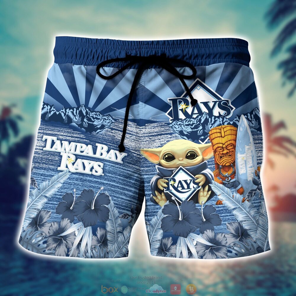 Tampa Bay Rays MLB Baby Yoda Hawaiian Shirt Shorts 1 2 3