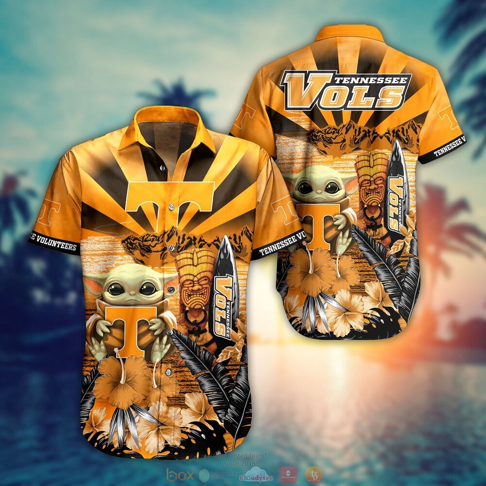 Tennessee Volunteers NCAA Baby Yoda Hawaiian Shirt Shorts