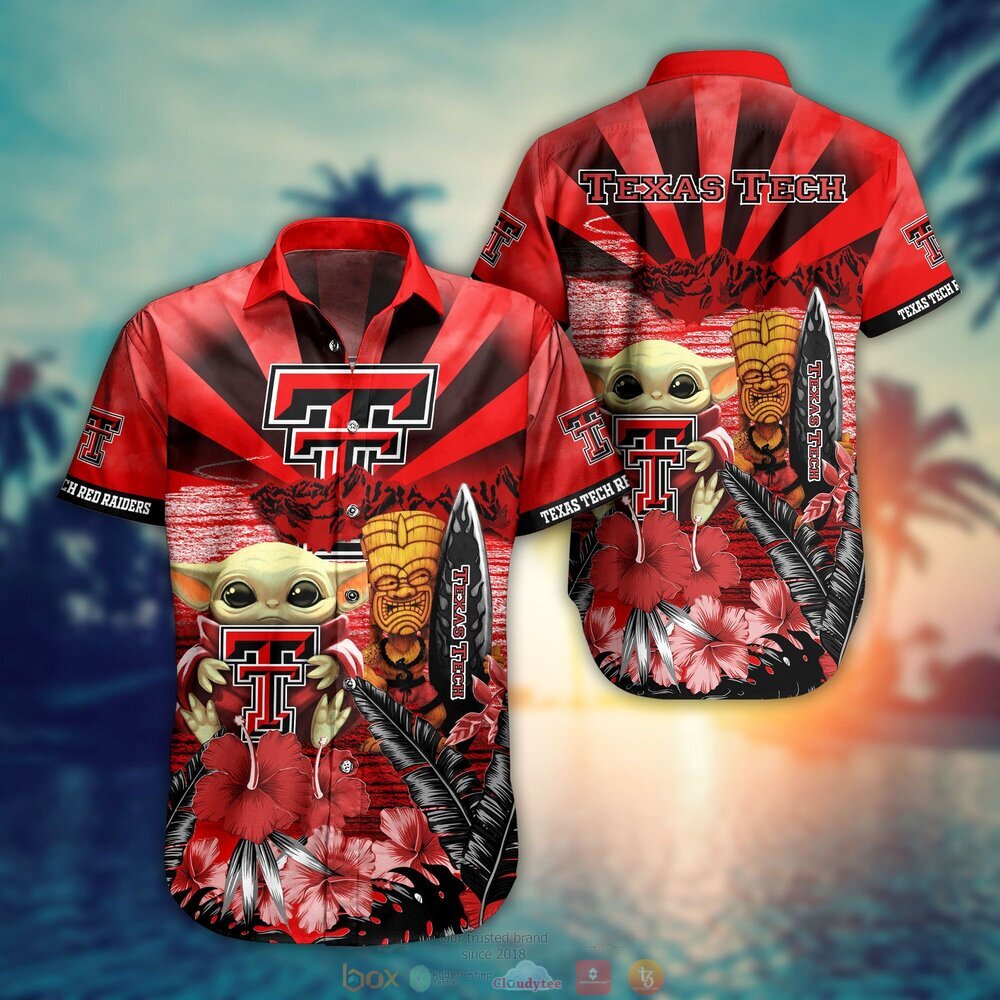 Texas Tech Red Raiders NCAA Baby Yoda Hawaiian Shirt Shorts