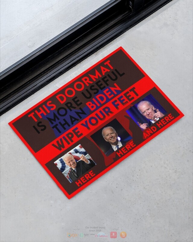 This doormat is more useful than Biden wipe feet here doormat 1