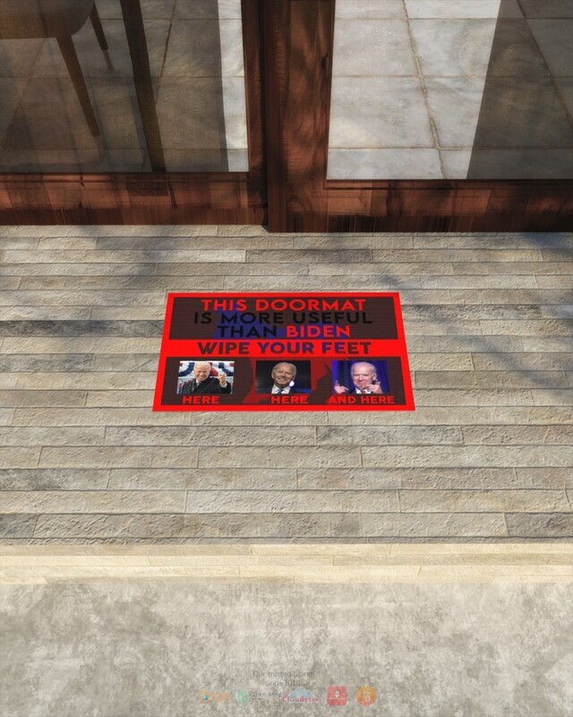 This doormat is more useful than Biden wipe feet here doormat 1 2 3