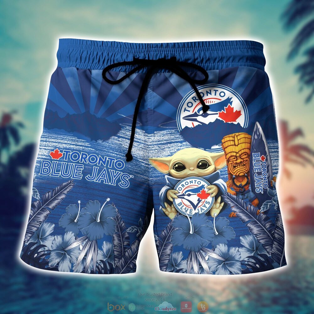 Toronto Blue Jays MLB Baby Yoda Hawaiian Shirt Shorts 1 2 3