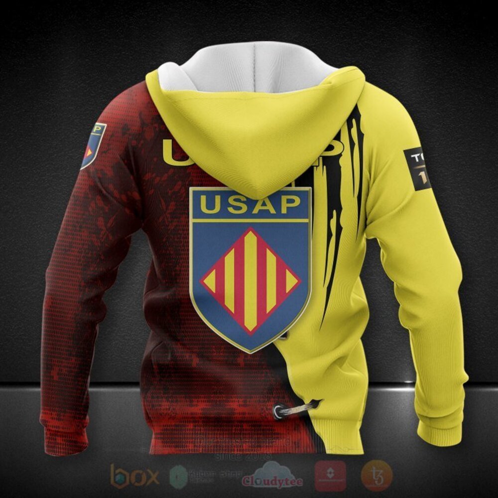 USA Perpignan Rugby Team 3D Hoodie Shirt 1