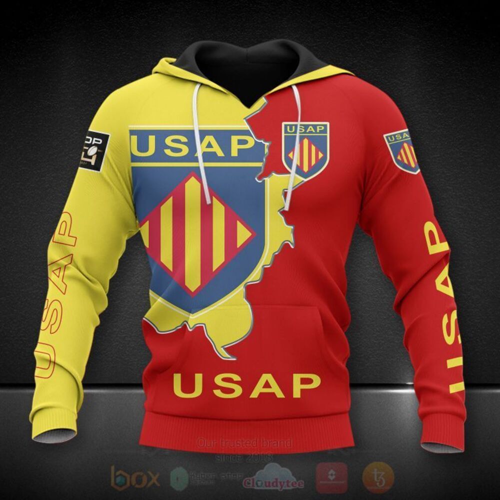 Union Sporti des Arlequins Perpignanais 3D Hoodie Shirt