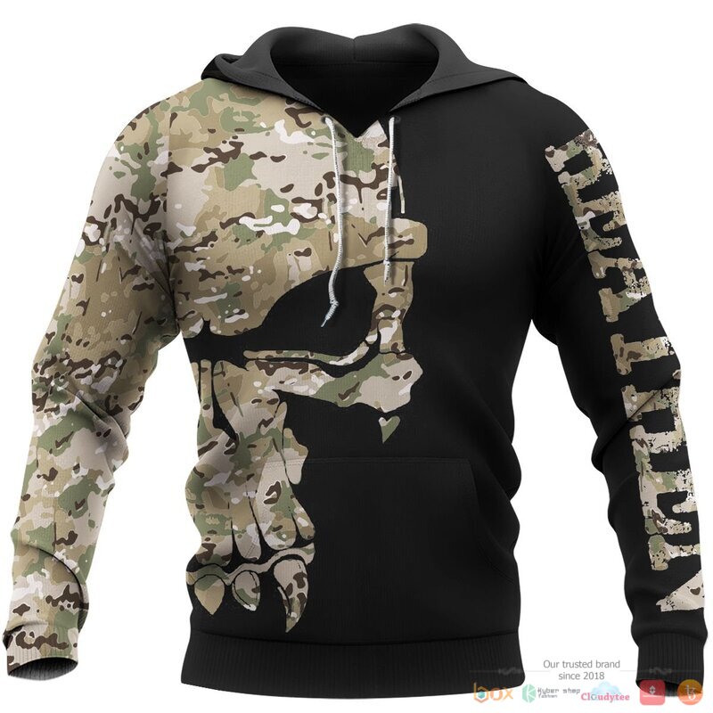 Viking Camo Skull Valknut Heathen 3d shirt Hoodie