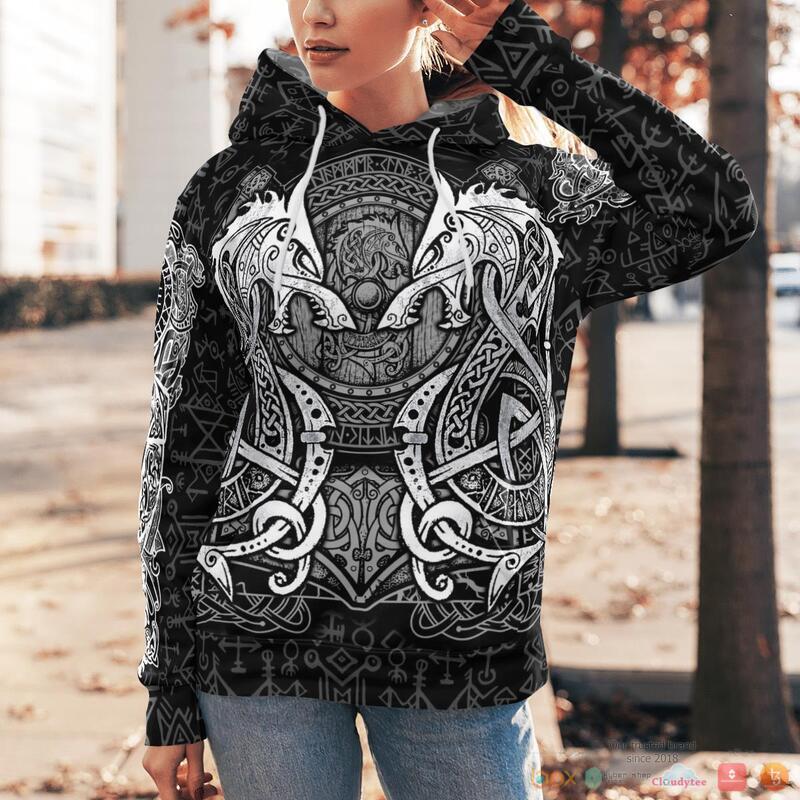 Viking Fenrir Hammer 3d shirt Hoodie 1 2 3 4 5 6 7