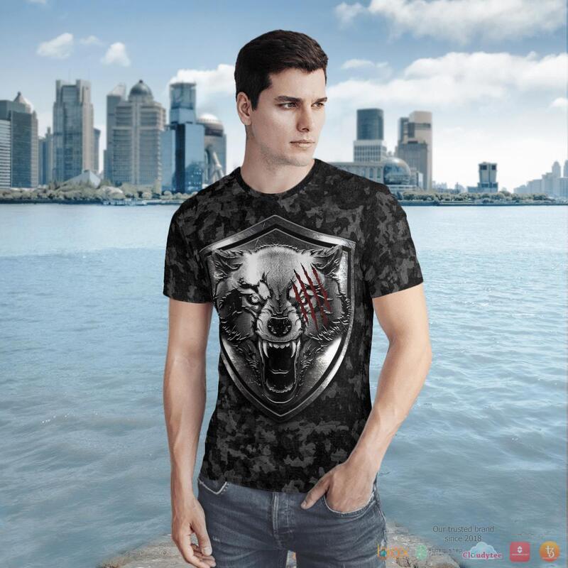 Viking Fenrir Wolf And Hammer 3d shirt Hoodie 1 2 3 4 5 6 7