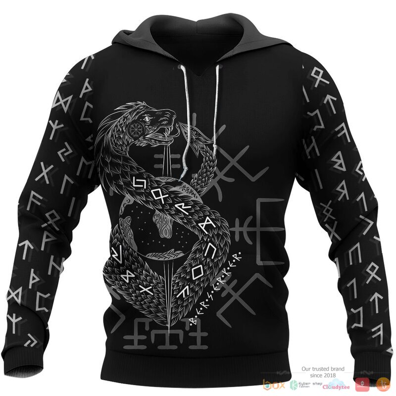 Viking JORMUNGAND Son of Loki and Angrboda 3d shirt Hoodie