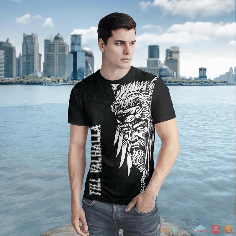 Viking Odin Raven Till Valhalla 3d shirt Hoodie 1 2 3 4 5