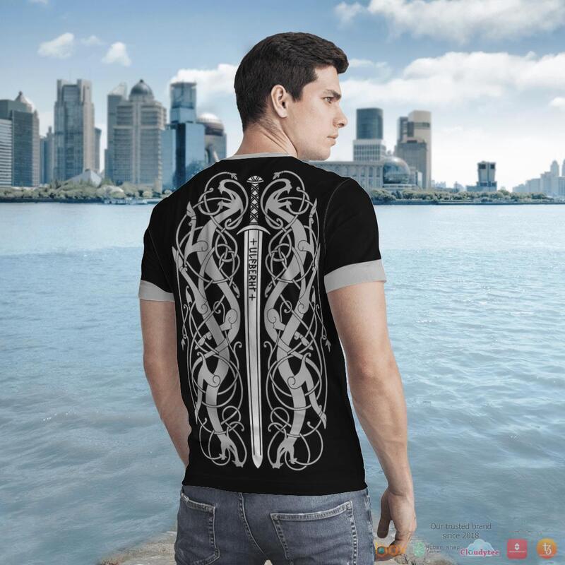 Viking Odin Raven Ulfberht Swords 3d shirt Hoodie 1 2 3 4