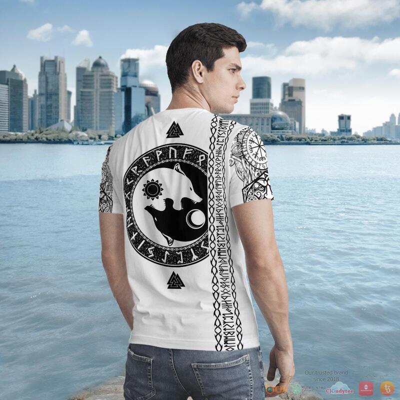 Viking Raven And Wolf 3d shirt Hoodie 1 2 3 4 5 6 7 8 9 10