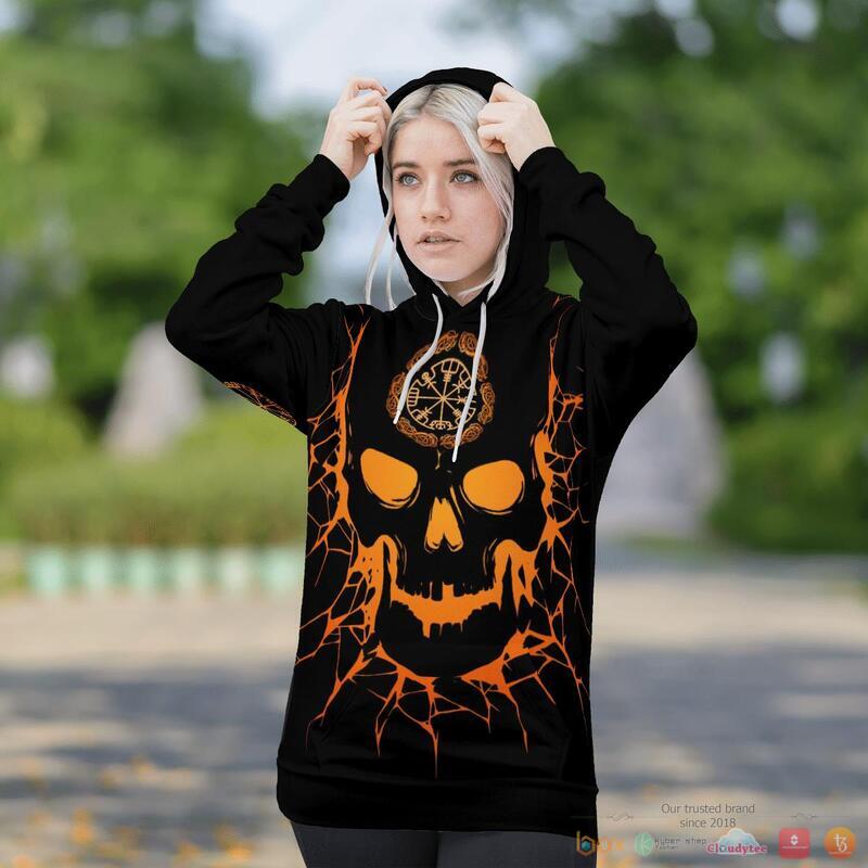 Viking Skull Viking And Backbone Is An Ax 3d shirt Hoodie 1 2 3 4
