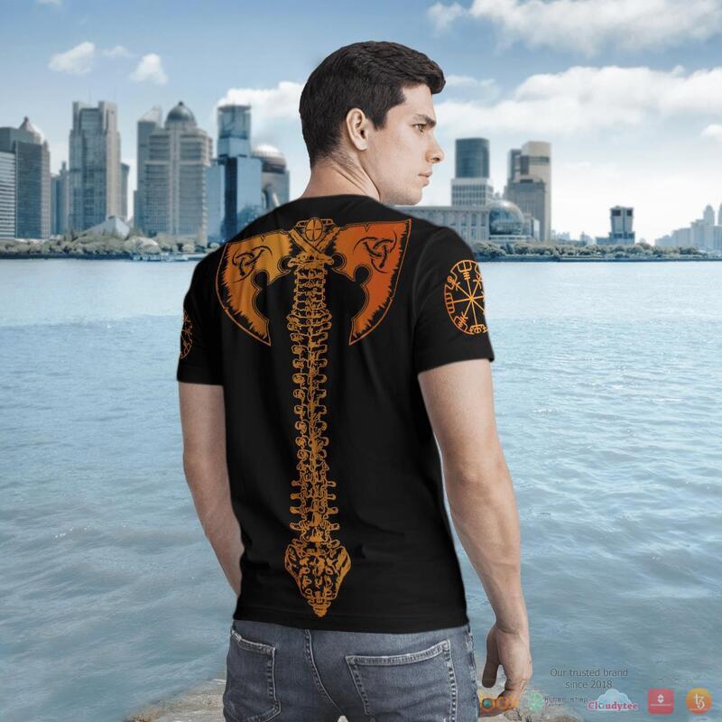 Viking Skull Viking And Backbone Is An Ax 3d shirt Hoodie 1 2 3 4 5 6