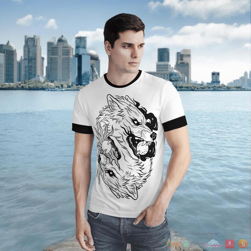 Viking The Sons of Fenrir Hati and Skoll 3d shirt Hoodie 1 2 3 4 5