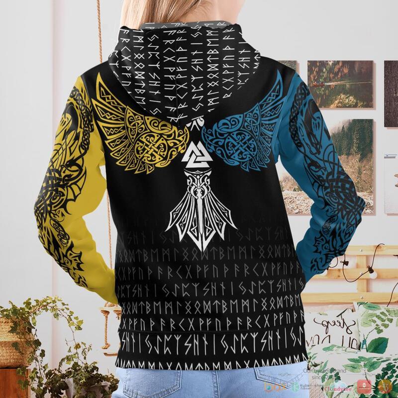 Viking The Sons of Fenrir Skoll and Hati Raven 3d shirt Hoodie 1 2 3 4 5 6 7 8
