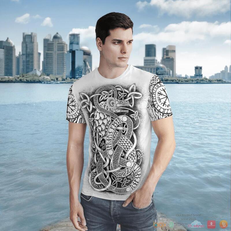 Viking Viking Art Jormungandr 3d shirt Hoodie 1 2 3 4 5