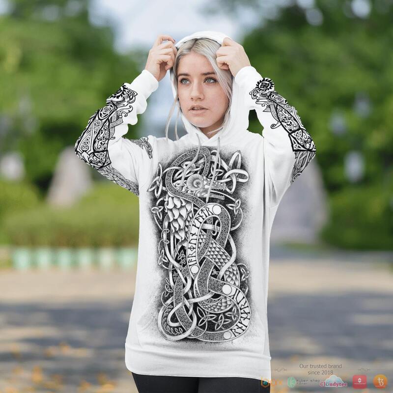Viking Viking Art Jormungandr 3d shirt Hoodie 1 2 3 4 5 6