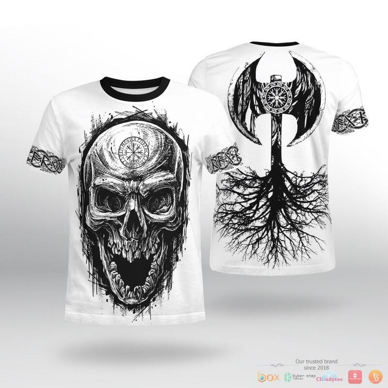 Viking Viking Axe Tree Of Life 3d shirt Hoodie 1