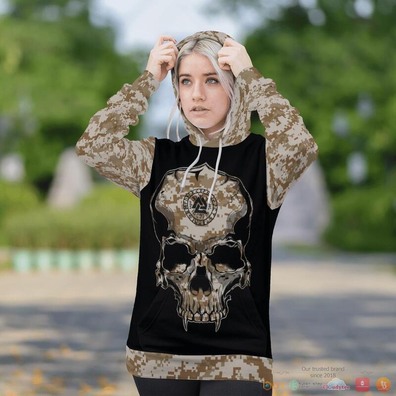 Viking Viking Camo Valknut Rune 3d shirt Hoodie 1 2 3 4 5 6