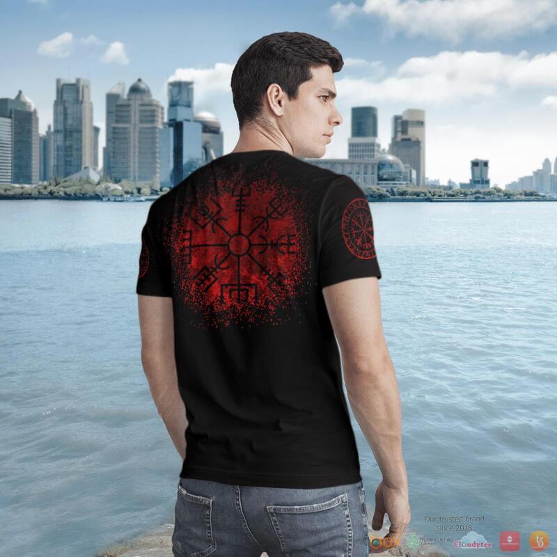 Viking Viking Raven Vegvisir 3d shirt Hoodie 1 2 3 4 5 6