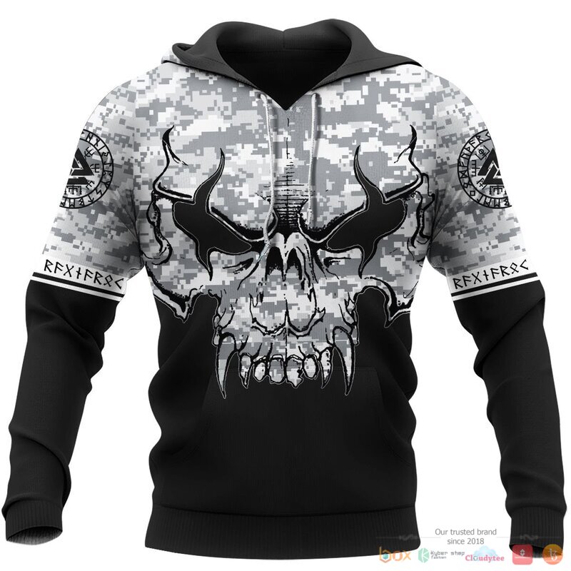 Viking Viking With Camo 3d shirt Hoodie