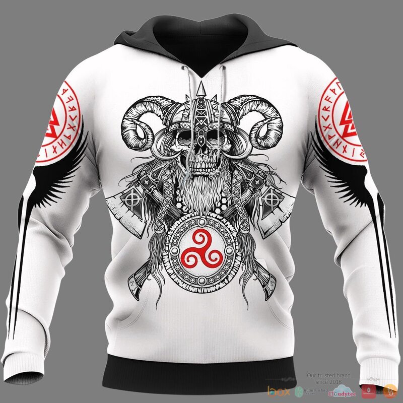 Viking Warrior Fenrir 3d shirt Hoodie