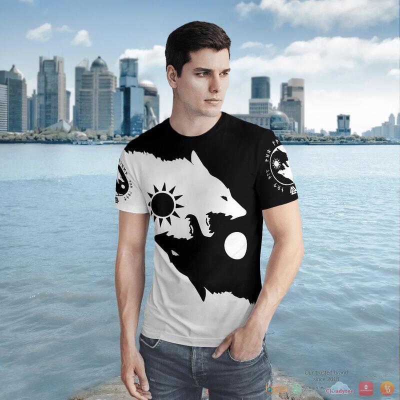 Viking Ying Yang Wolf Skoll and Hati 3d shirt Hoodie 1 2 3 4 5 6 7 8