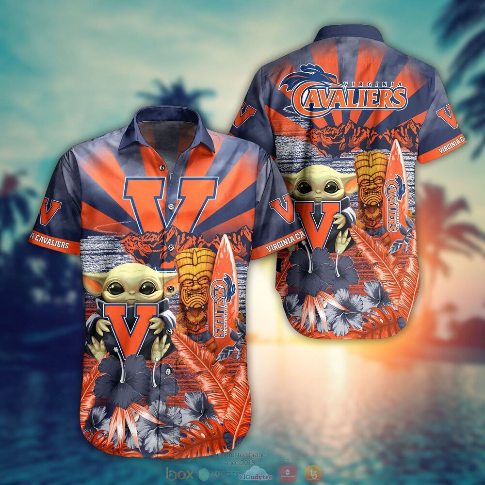 Virginia Cavaliers NCAA Baby Yoda Hawaiian Shirt Shorts