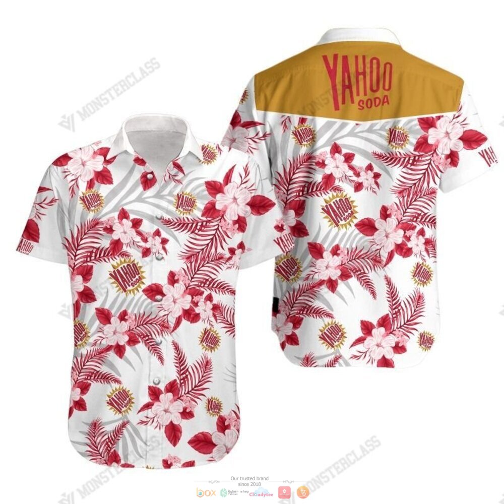 Yahoo Soda Tropical Plant Hawaiian Shirt Shorts