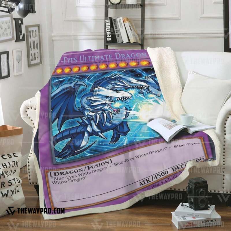 Yu Gi Oh Blue Eyes Ultimate White Dragon 4500 Blanket