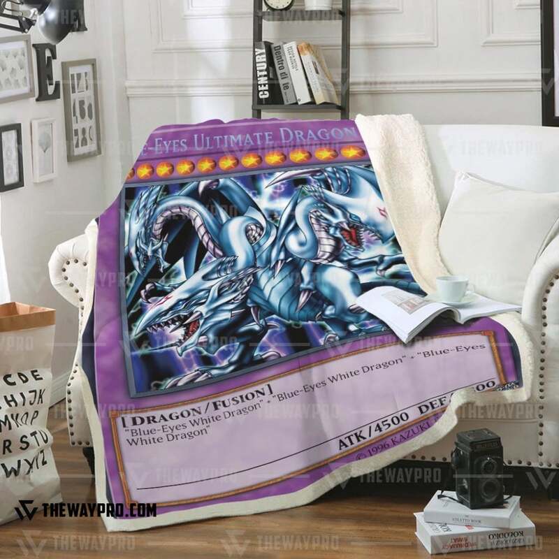 Yu Gi Oh Blue Eyes Ultimate White Dragon Blanket