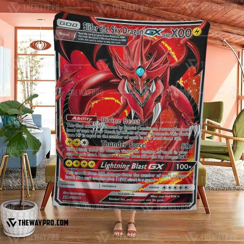 Yu Gi Oh Pokemon Slifer The Sky Dragon GX Blanket 1 2 3