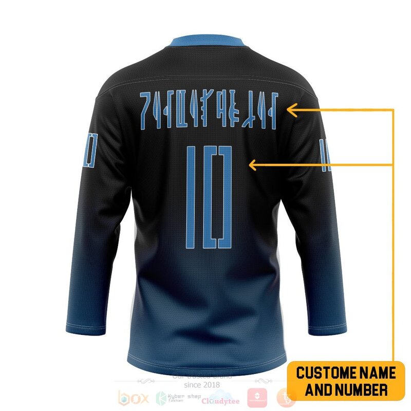 3D Star Wars Mandalorian Jango Fett Personalized Hockey Jersey 1